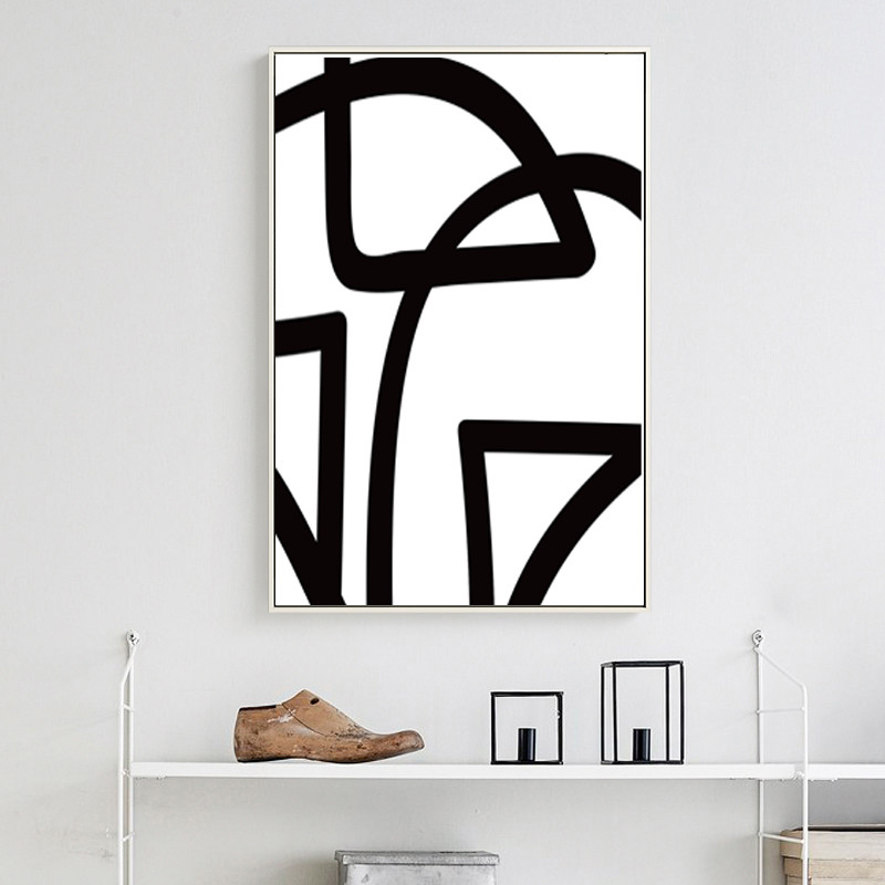 Three geometric line posters, easy to download