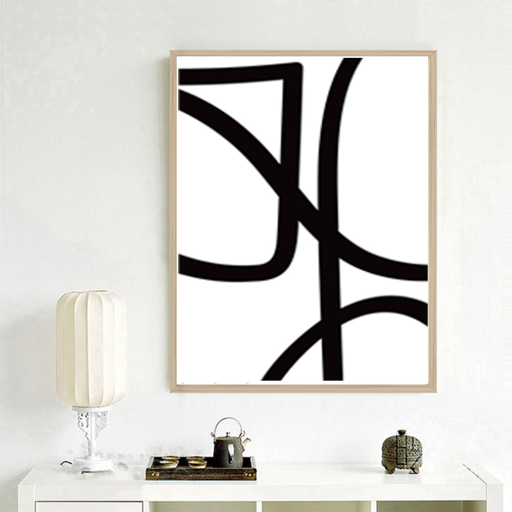 Three geometric line posters, easy to download