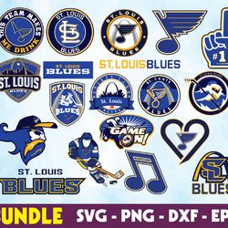 st-louis blues logo, bundle logo, svg, png, eps, dxf, hockey teams svg