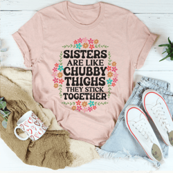 Sisters Are Like Chubby Thighs They Stick Together Tee