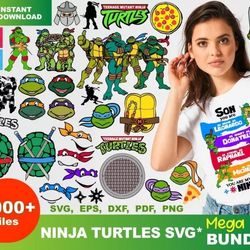 1000 NINJA TURTLES SVG BUNDLE - SVG, PNG, DXF, EPS, PDF Files For Print And Cricut