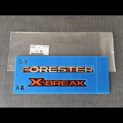 Subaru Genuine Forester X-Break Rear Emblem Badge