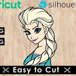 frozen svg files, frozen png files, vector png images, svg cut file for cricut, clipart bundle