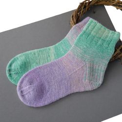 Merino wool socks for girls. Cozy socks for women. Gift for her.