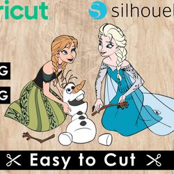 frozen svg files, frozen png files, vector png images, svg cut file for cricut, clipart bundle