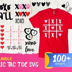 100 TIC TAC TOE SVG BUNDLE - SVG, PNG, DXF, EPS, PDF Files For Print And Cricut