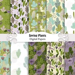 floral spring seamless patterns.