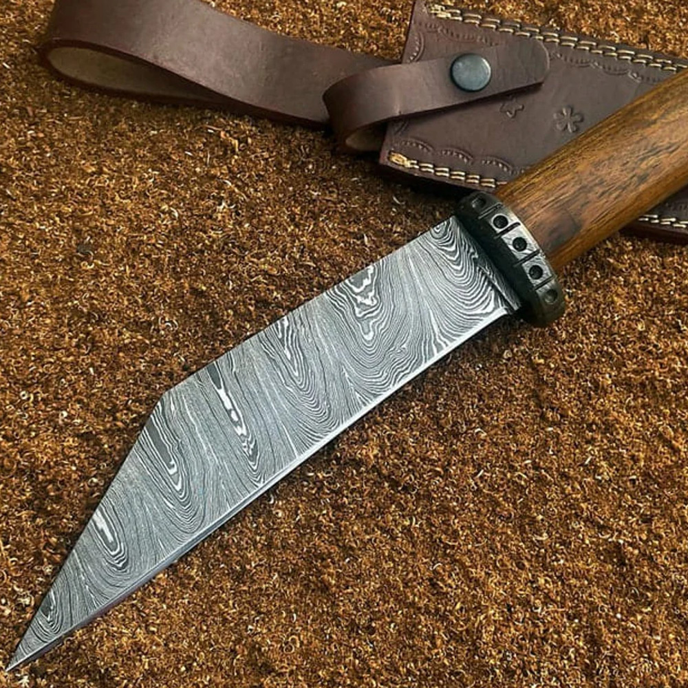 Medieval Viking Damascus Knife Damascus Hunting Knifepng