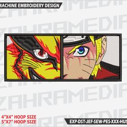 anime inspired , machine embroidery design, files, instant download