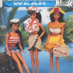 Digital | Vintage crochet patterns for Barbie costumes | Dresses for dolls 11 1/2 | Toys for girls | PDF