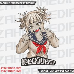 anime inspired , machine embroidery design, files, instant download