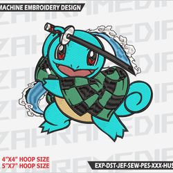 anime inspired , machine embroidery design, files, instant download