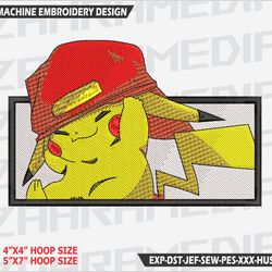anime inspired , machine embroidery design, files, instant download