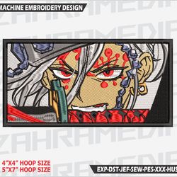anime inspired , machine embroidery design, files, instant download