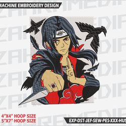 anime inspired , machine embroidery design, files, instant download