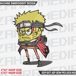 anime inspired , machine embroidery design, files, instant download