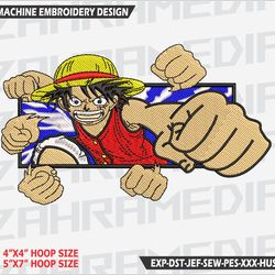 anime inspired , machine embroidery design, files, instant download