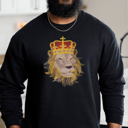 Lion Sweatshirt Embroidered