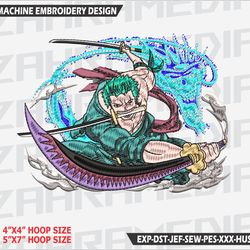 anime inspired , machine embroidery design, files, instant download