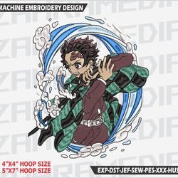 anime inspired , machine embroidery design, files, instant download