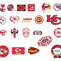 Kansas City Chiefs bundle Svg, NFL Chiefs svg, Chiefs Svg, Sport Svg, NFL svg File Cut Digital Download