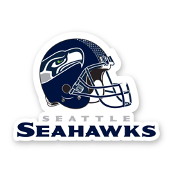 Seattle Seahawks Helmet Mascot Emblem Fathead Truck Car Window Vinyl NFL Helmet Sticker NFL Emblem Outdoor Placement
