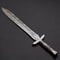Custom Handmade Damascus Steel Double Edges Viking Sword Hunting Sworpng