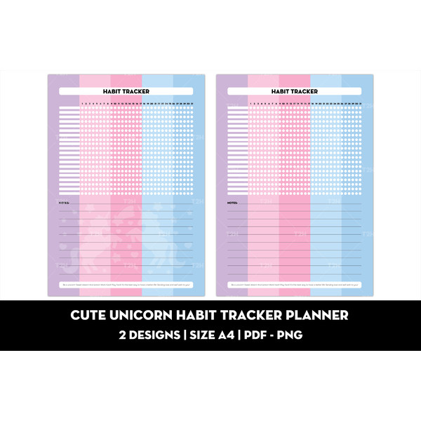 Cute unicorn habit tracker planner cover.jpg