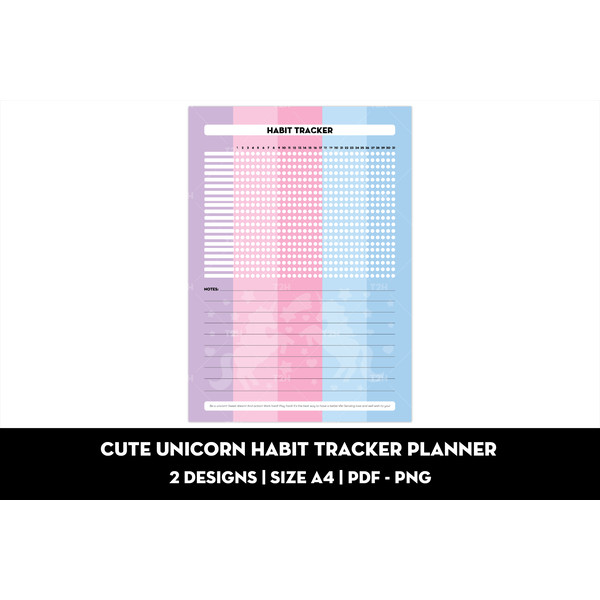 Cute unicorn habit tracker planner cover 2.jpg