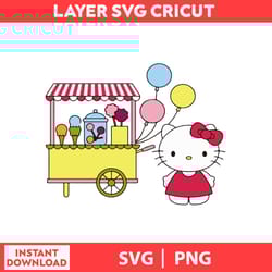 thello kitty godis pink, cute cat svg, kitty svg, kawaii kitty clipart, kawaii kitty svg, png digital file.