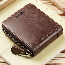 Men Letter Graphic Small Wallet