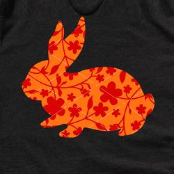 bunny vector files flowers print background rabbit svg hare animal clipart happy easter clipart home decor