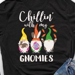 Happy Easter svg Chillin' with my Gnomies Party decorations Bunny ears