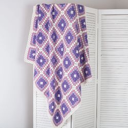 handmade crocheted blanket for mom christmas gift thick knitted blanket knitted