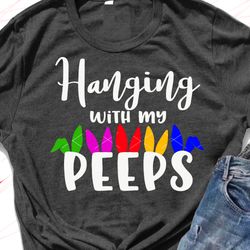 hanging with my peeps svg easter bunny ears rabbits hare clipart