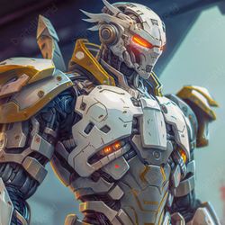 art illustration. cyberpunk style robot