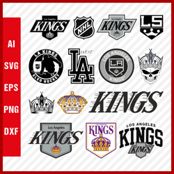 Los Angeles Kings Logo, LA Kings Svg Logo, LA Kings Svg Cut Files, Png Images, Los Angeles Kings Layered Svg For Cricut