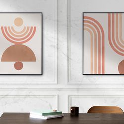 minimalist shapes, geometric art, modern wall art, lines art, 2 digital downloaded