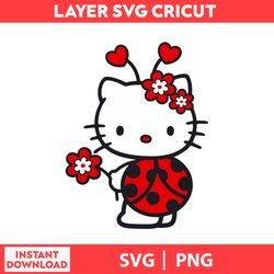 Papier Peint Hello Kitty, Cute Cat Svg, Kitty Svg, Kawaii Kitty Clipart, Kawaii Kitty Svg, Png Digital File.