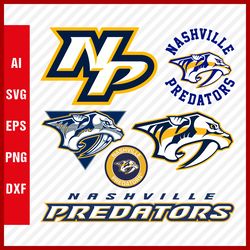 Nashville Predators Logo, Predators Svg, Predators Svg Cut Files, Nashville Predators Layered Svg For Cricut, Png Images