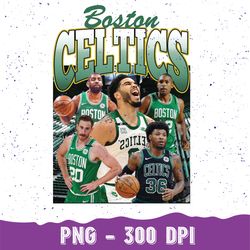 Boston Celtics nba Finals Vintage Png, Jayson Tatum Boston Celtics nba 90s bootleg retro Png