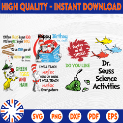 bundle dr seuss hat, thing 1 thing 2, cat in the hat, thing 1 thing 2 baby, dr seuss svg, dr seuss birthday,