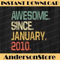 10 years old - awesome since january 2010 png