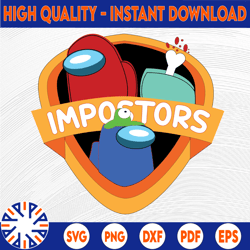 imposter impostor among game us sus svg png dxf eps digital download