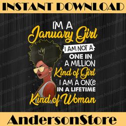 black january birthday s - i'm a january queen png