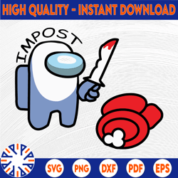 impostor gamer design in svg, png, eps formats