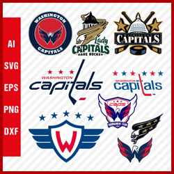 Washington Capitals Logo, Washington Capitals Svg, Washington Capitals Layered Svg For Cricut, Png Images, Svg Cut Files