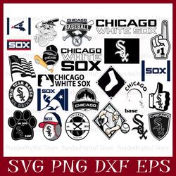 Chicago White Sox Logo svg,Chicago White Sox svg, Cricut Chicago White Sox, Chicago White Sox Logo, mlb Team Logo, mlb