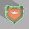 Mustache and beard One-piece Bath Bomb Mold STL File