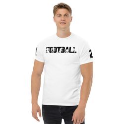 Football Player Silhouette Nomber 21 Men's Classic Tee